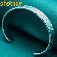 925 sterling silver love alphabet adjustable bangle bracelet for man women engagement wedding charm fashion party jewelry