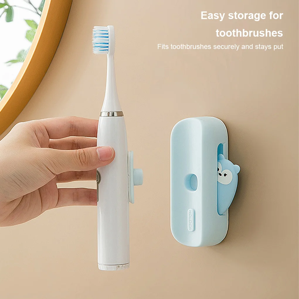 

Wall-Mounted Electric Toothbrush Holder Base Wall Mount Self Adhesive Bathroom Adapt 90% Electric Toothbrush Holder