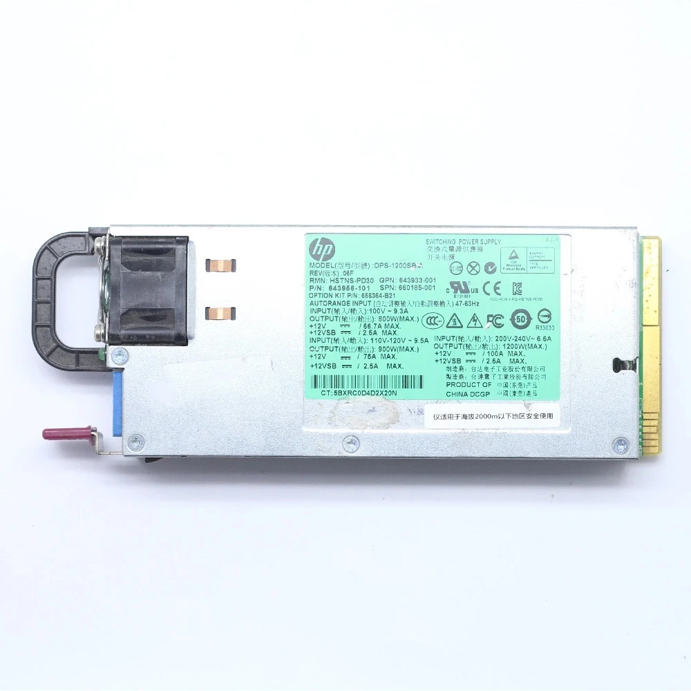 

1200W DPS-1200SB в HSTNS-PD30 656364-B21 660185-001 643933-001 643956-101 Графика карты источника питания 64 Pin до 12 6 Pin до 8 Pin