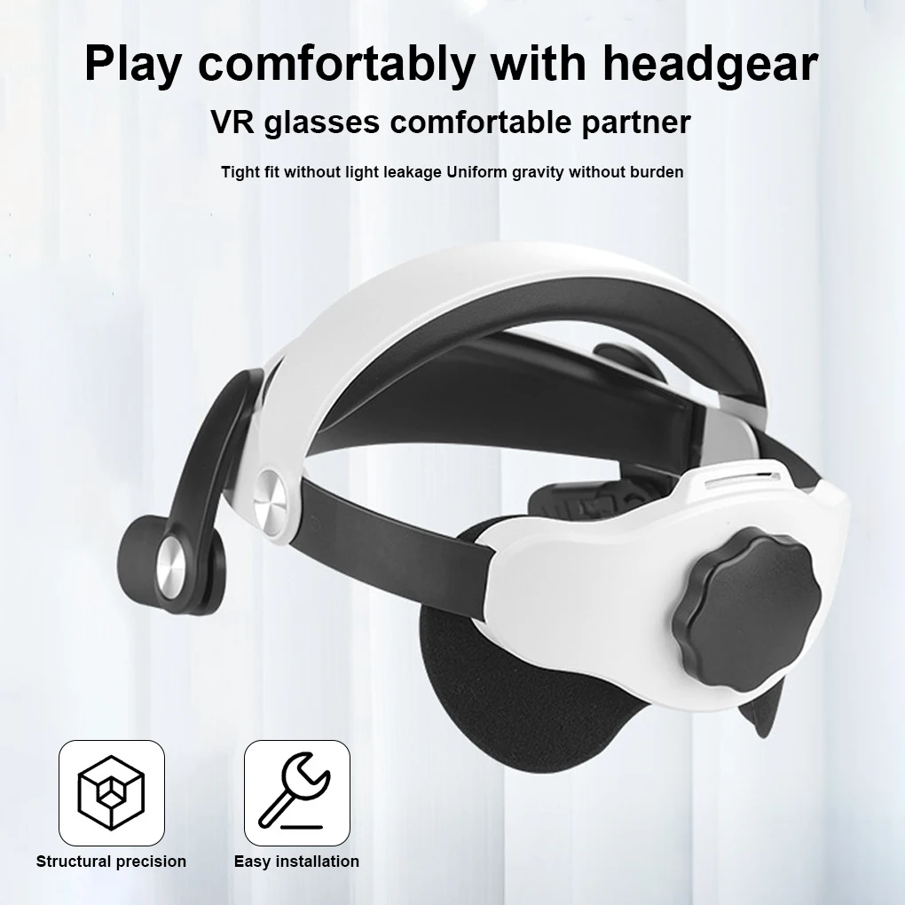 

Ремешок для наушников виртуальной реальности, эргономичный дизайн, регулируемая съемная повязка на голову, запасные части для Oculus Quest 2
