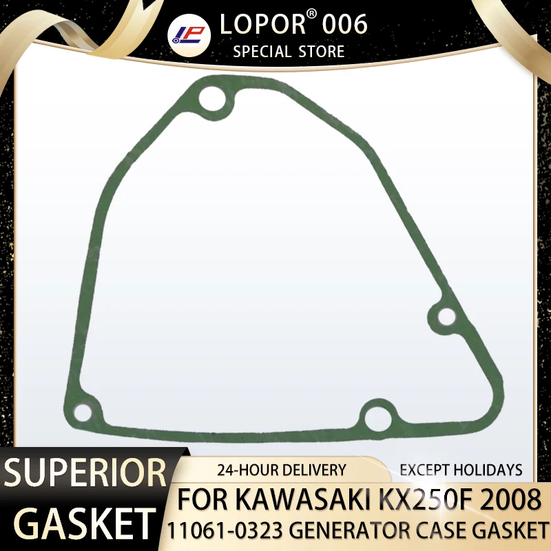 

Lopor Motorcycle Engine Crankcase Generator Case Gasket For Kawasaki KX250F 2008 KX250 KX 250 F 11061-0323