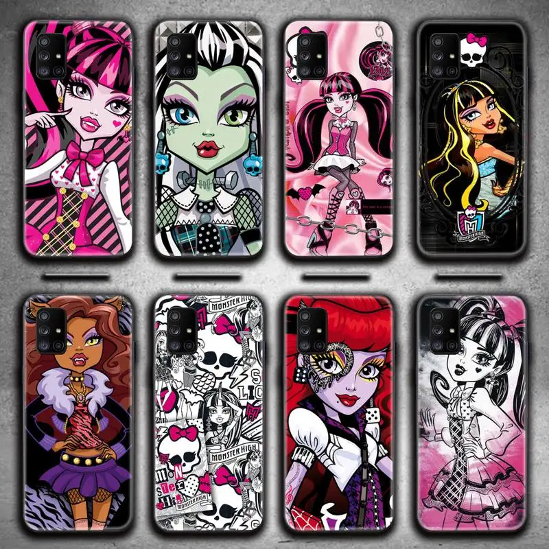 

Monsters High Anime Phone Case For Samsung Galaxy A52 A21S A02S A12 A31 A81 A10 A30 A32 A50 A80 A71 A51 5G