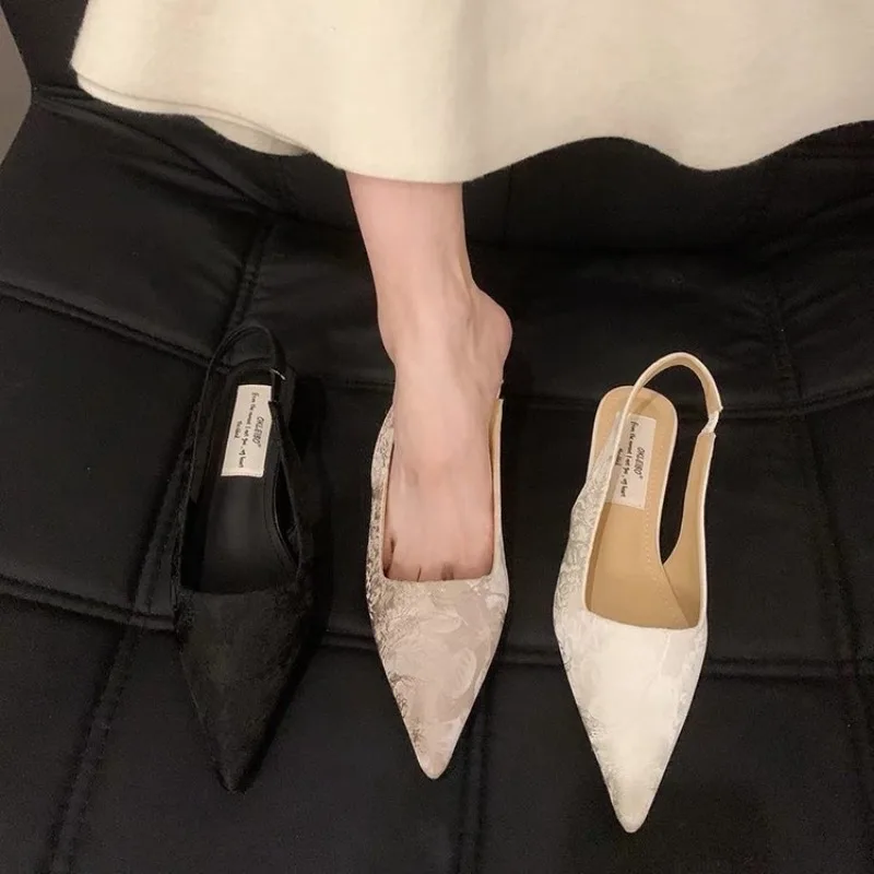 Новинка Модные женские босоножки блестящие туфли-лодочки на тонком высоком