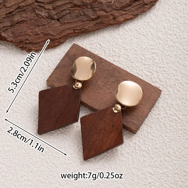 Серьги с геометрическим рисунком, деревянные серьги, серьги Aretes Colgantes Pendientes Tous Jewelry (art.: 3920ced8c4eae) - 3920ced8c4eae