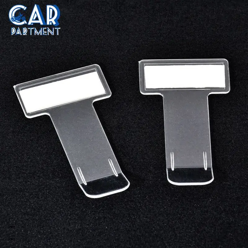 

Permit Card Bill Holder Sticker 1pcs Car Vehicle Transparent Parking Ticket Receipt Sticker Car Interior Accessories Windscreen