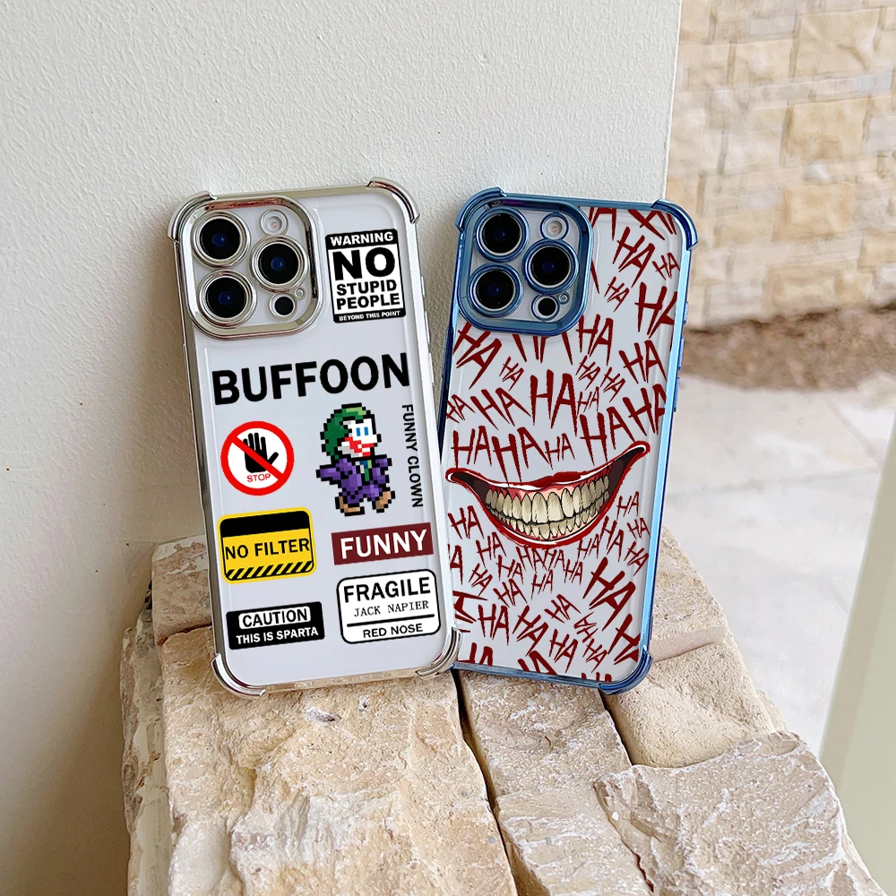 Чехол для телефона Clown Buffoon Pattern J-JokerS Oppo Reno12 Reno11 Reno10 Reno8 Reno7 Reno6 Reno5 Pro Plus 4G 5G Clear Armor Cover