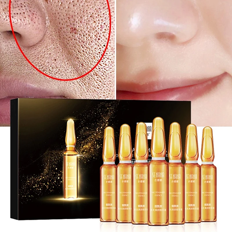 

24K Gold Face Serum Skin Whitening Essence Hyaluronic Acid Nicotinamide Ampoule Anti-Aging Acne Shrink Pores Hydration Skin Care