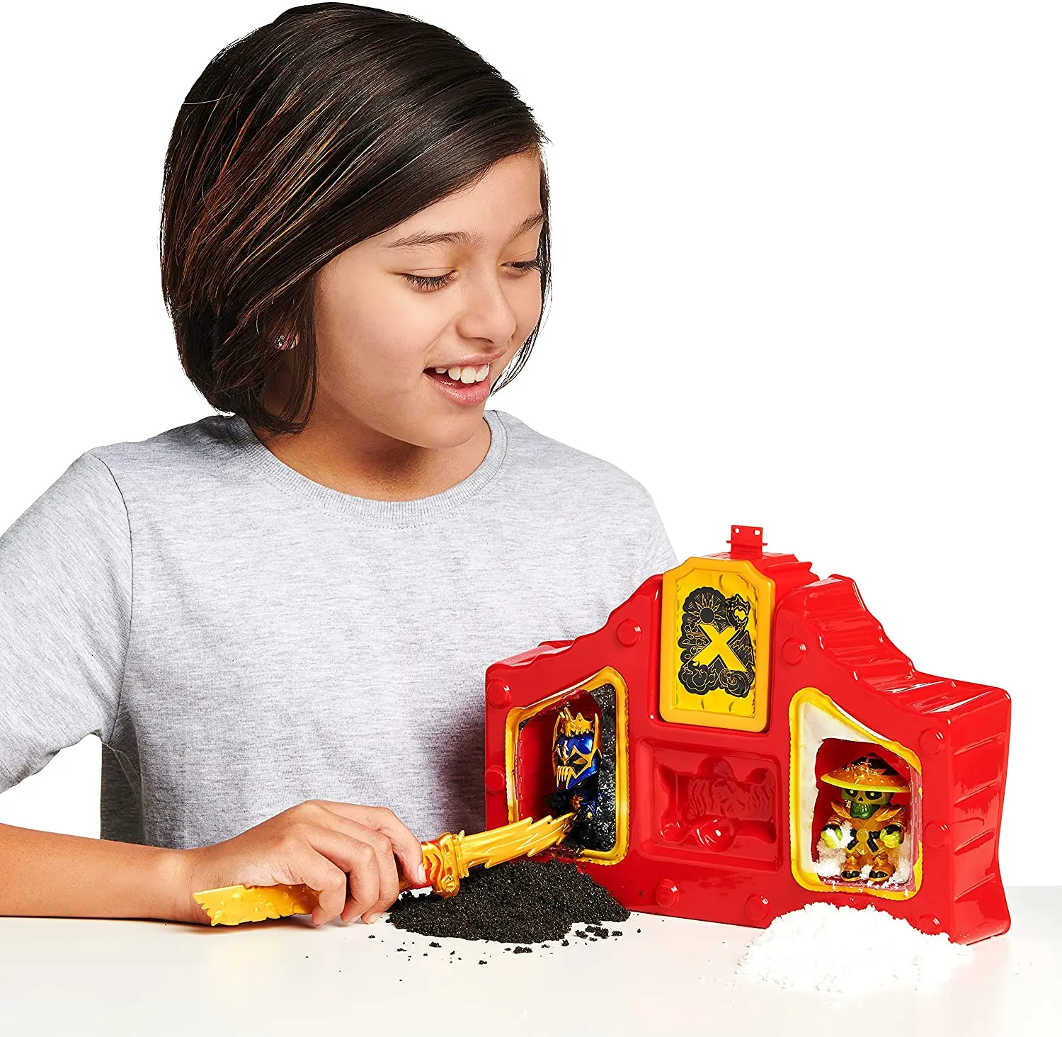 Модель игры сокровищ X 41618 ниндзя Золотая тень светильник лый Боевой набор