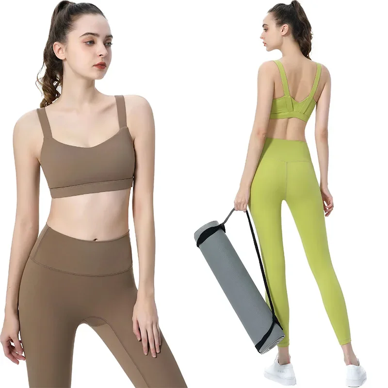 

Sports Underwear Women Shockproof Sagging Resistant Yoga Vest Fitness Bra Integrated Professional Running Yoga Fitness Underwear