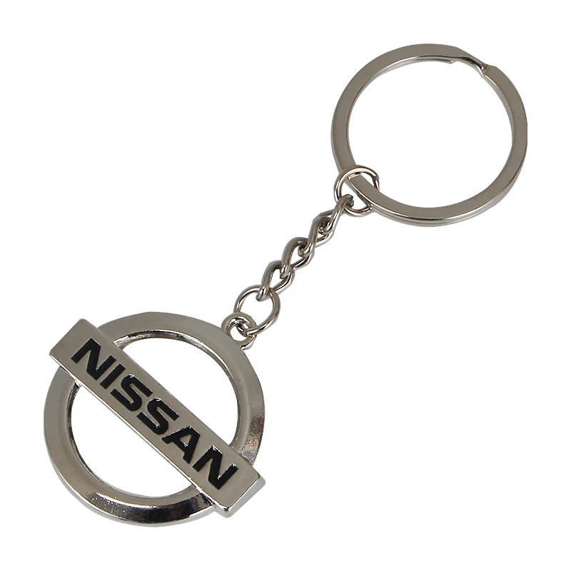

3D Metal Car Key Ring For Nissan Qashqai X J10 J11 Trail Tiida Teana Juke Emblem Keychain Auto decoration Accessories