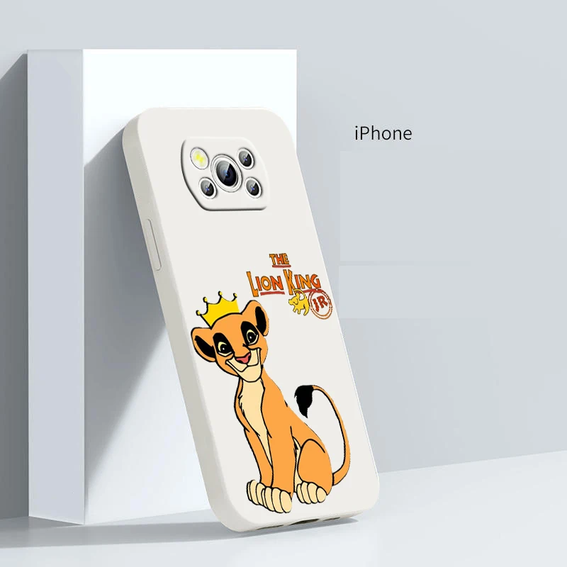 

Disney The Lion King Cool For POCO M5S M4 M3 C55 C50 C40 C3 X5 X4 X3 X2 F5 F4 F3 Pro GT NFC Liquid Rope Phone Case