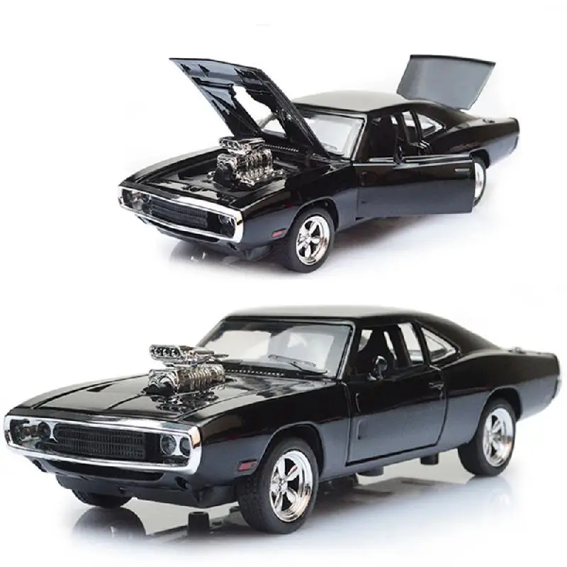 

1 / 32 Children's Die Casting Model Toy Car Scale Fast and Angry 7 Alloy Dodge Charger Toy Car Collection Boy's New Year Gift