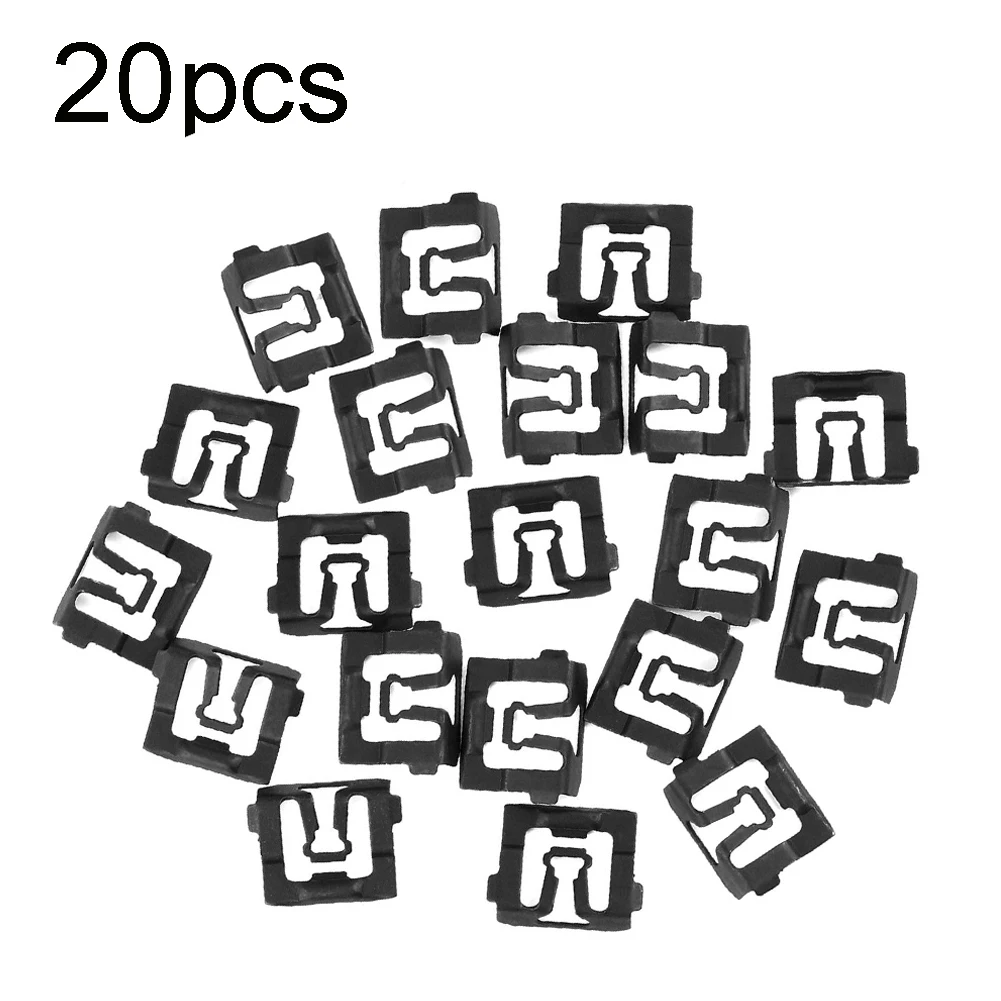 

20PCS/40pcs Windshield Rear Glass Molding Trim Clips Fastener Clips For Ford 64-93 C5ZZ6543413-B C5ZZ6543413B