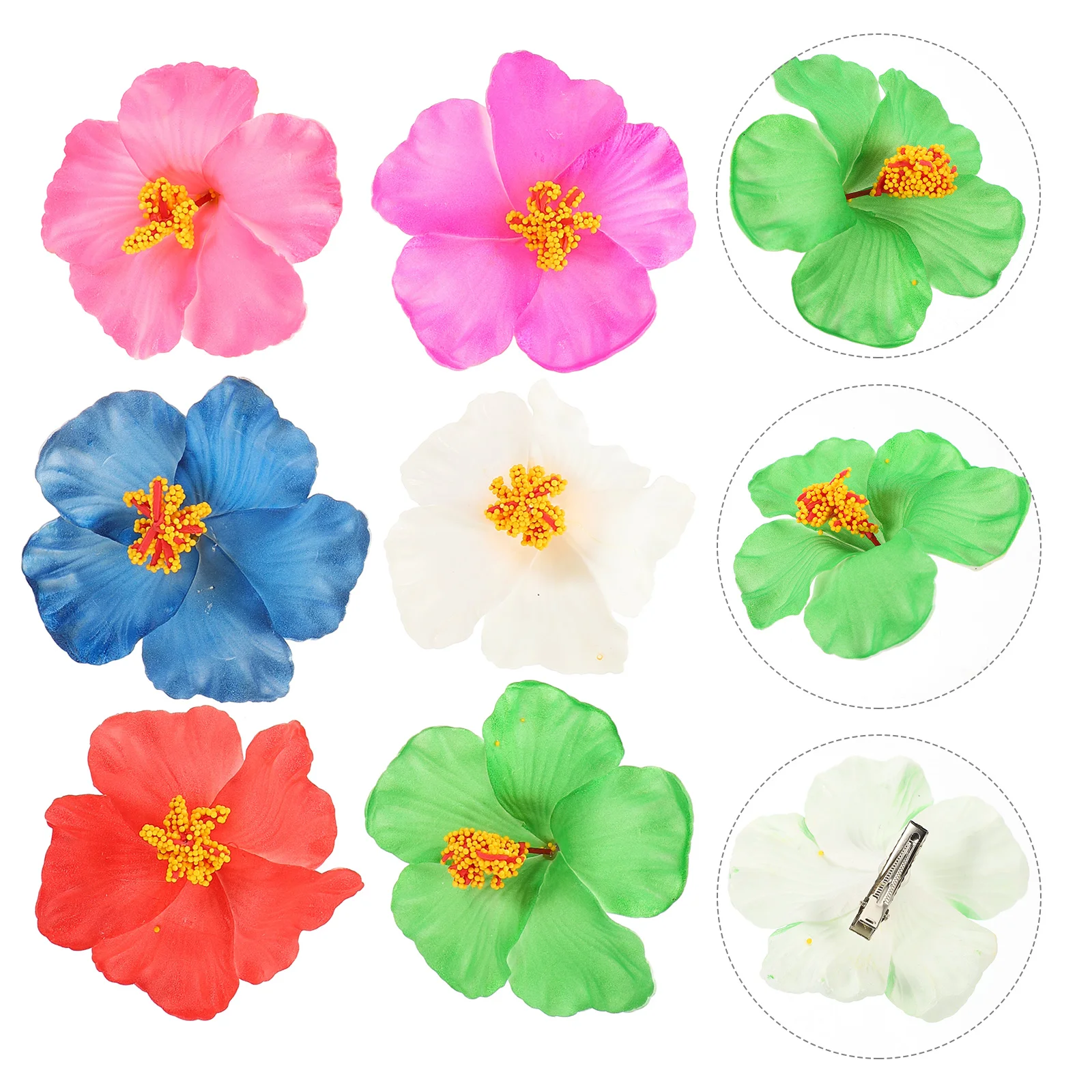 

Flower Hair Clip, 6 Colors Multicolor Bohemian Flowers Hair Clip for Bridal Wedding Accessory Hairclip Hair Hair Barrette