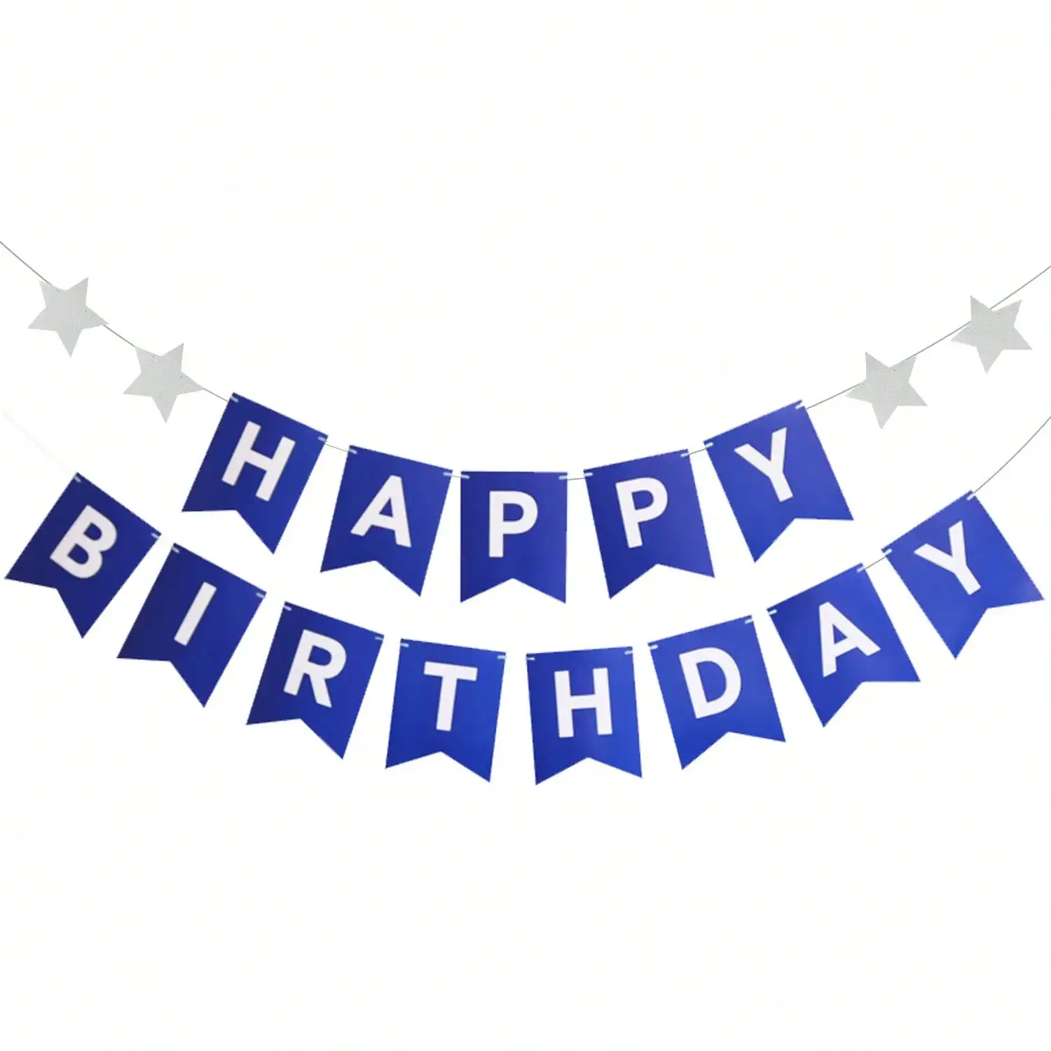 Украшение для вечеринки в честь Дня Рождения голубой фетровый баннер на день