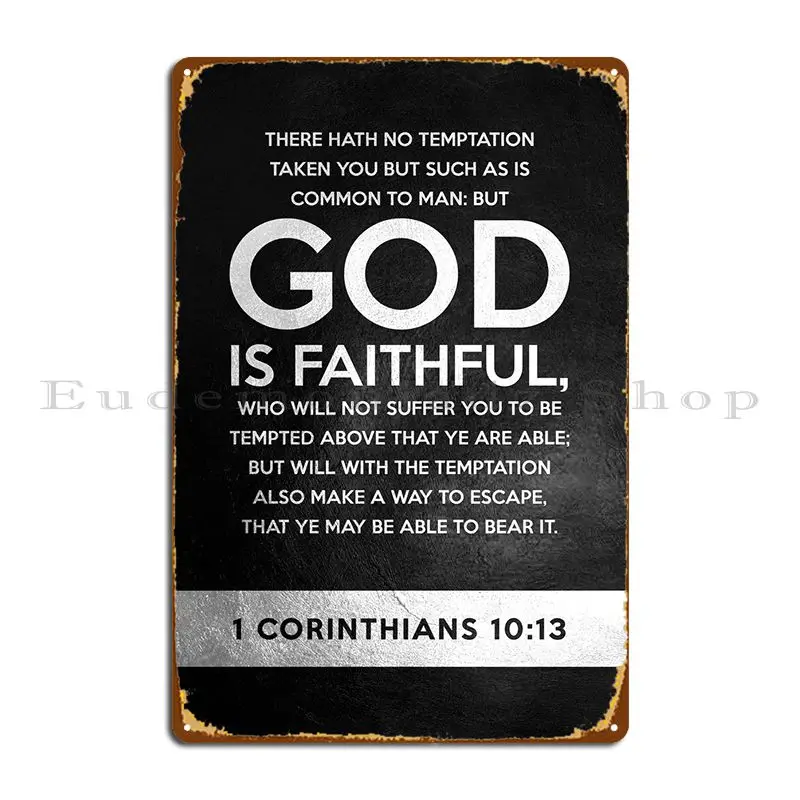 

Металлический плакат с надписью «1 Коринтианс», 10 дюймов, 13 дюймов