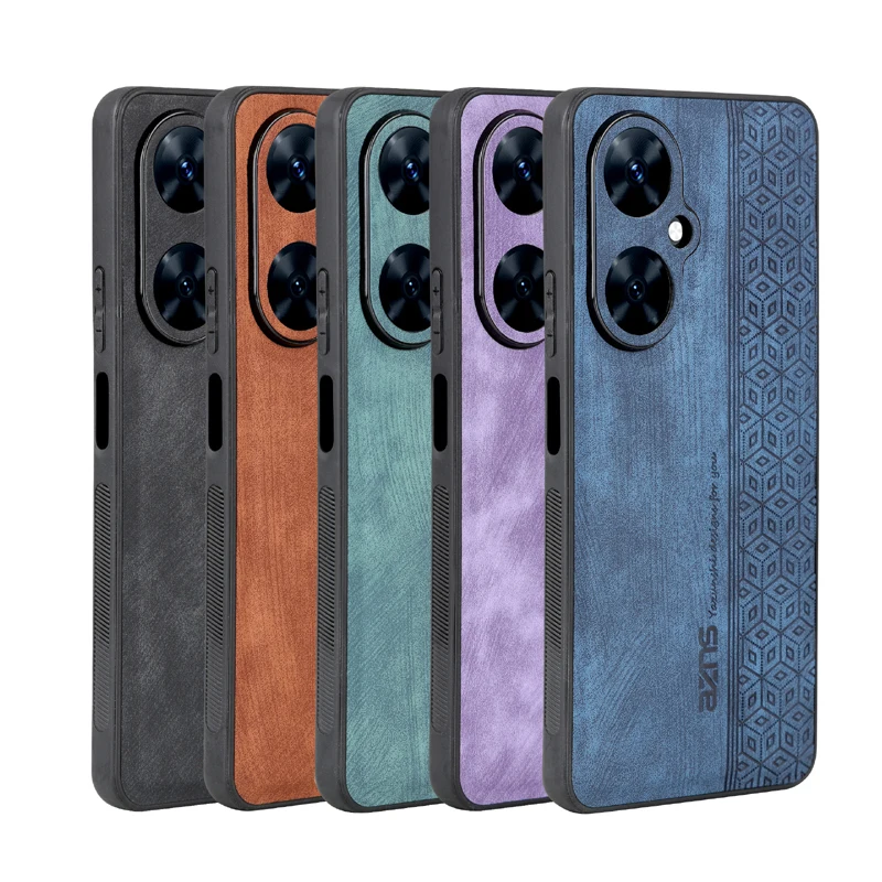 Роскошный кожаный чехол с 3D тиснением для Huawei Nova 11 Pro 11i прочный мягкими краями