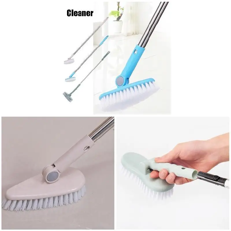 

Bathroom Wall Floor Scrub Brush Long Handle Portable Lightweight Design Handy Use Multifunctional Shower Tile Cleaning Tool