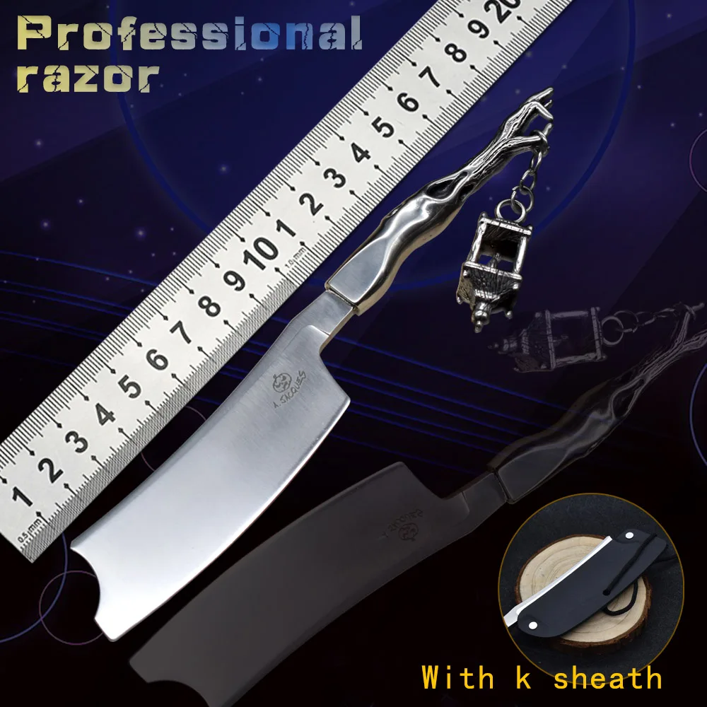 Стальной прямой нож с фиксированным лезвием