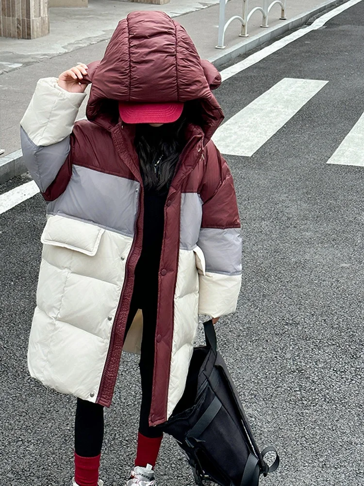 Girls' Autumn and Winter Down jacket Outerwear 2024 New Western Sle Medium Big Children Winter clothes Thickened Cotton... |