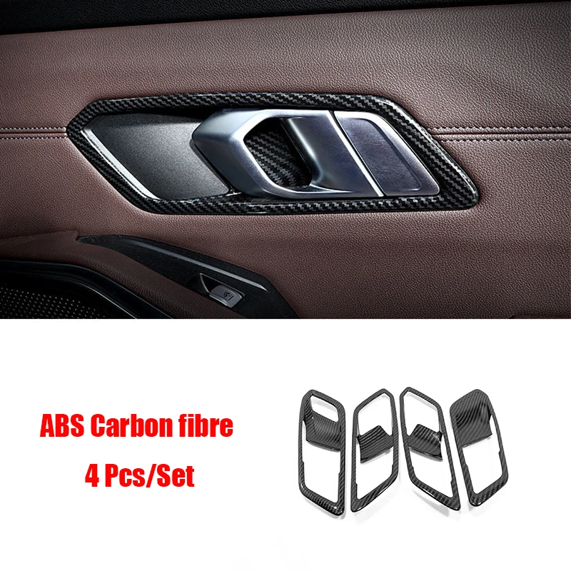 

ABS Matte/Carbon fibre For BMW 3 Series G20 2019 2020 accessories Car inner door Bowl protector frame cover trim Car styling