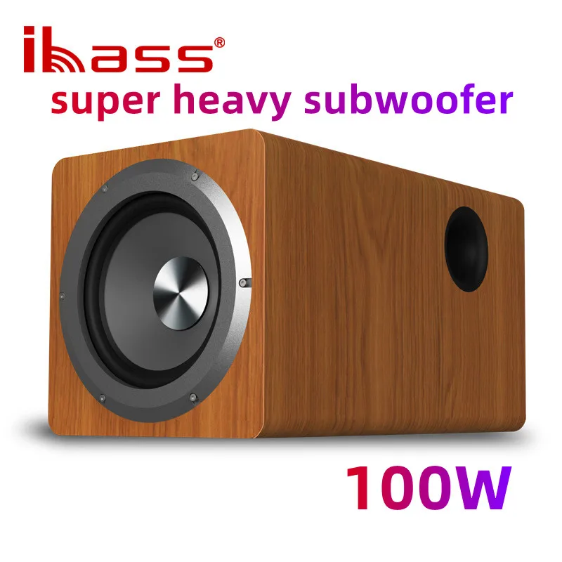 100 Вт IBASS 6 5 дюймов активный сабвуфер динамик 360 стерео эхо настенный усилитель