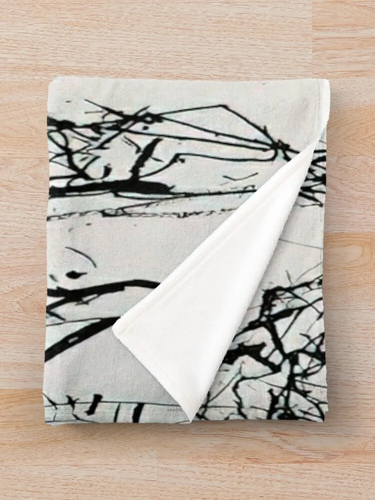 Brice Marden - Летний свиток # 8 Five Kinds of Hydra Trees-1986 Пледы для косплея в стиле аниме плед