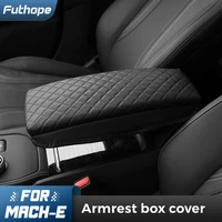 futhope foam center armrest box cover protect armrest box against scratches and scratches for ford mustang mach e 2021 2022