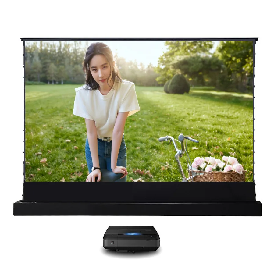 Электрический Натяжной пол TRINOVISUALS S PRO поднимающийся ALR экран для проекторов UST -