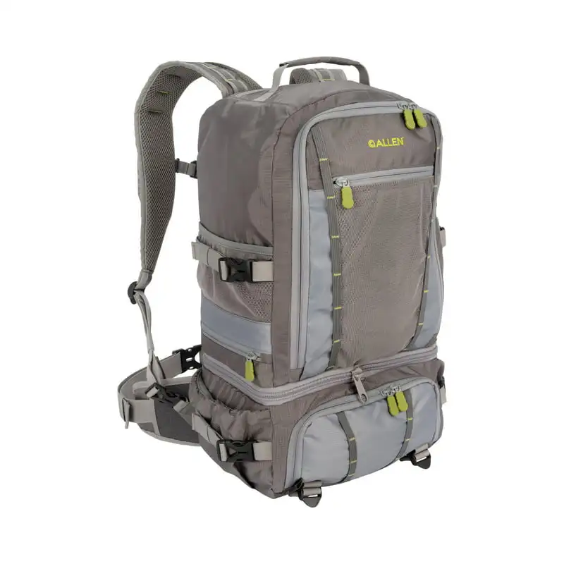 

River Convertible Fly Fishing Pack, Full Backpack 12"L x 7.5"W x 21"H, 30 liters, Gray/Lime