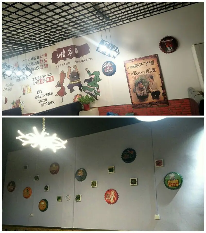 Металлическая Оловянная вывеска в виде кепки для пива от известного бренда