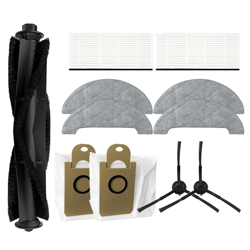 

Main Brush Dust Bags Mop Cloth Side Brush Hepa Filter Spare Parts for XIAOMI VIOMI S9 Robot Vacuum Cleaner Accessories