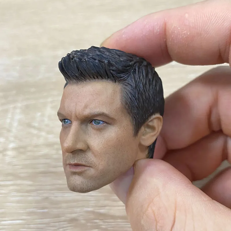 1/6 Clint Jeremy Renner голова лепка ПВХ мужской солдат резьба подходит для 12-дюймовой