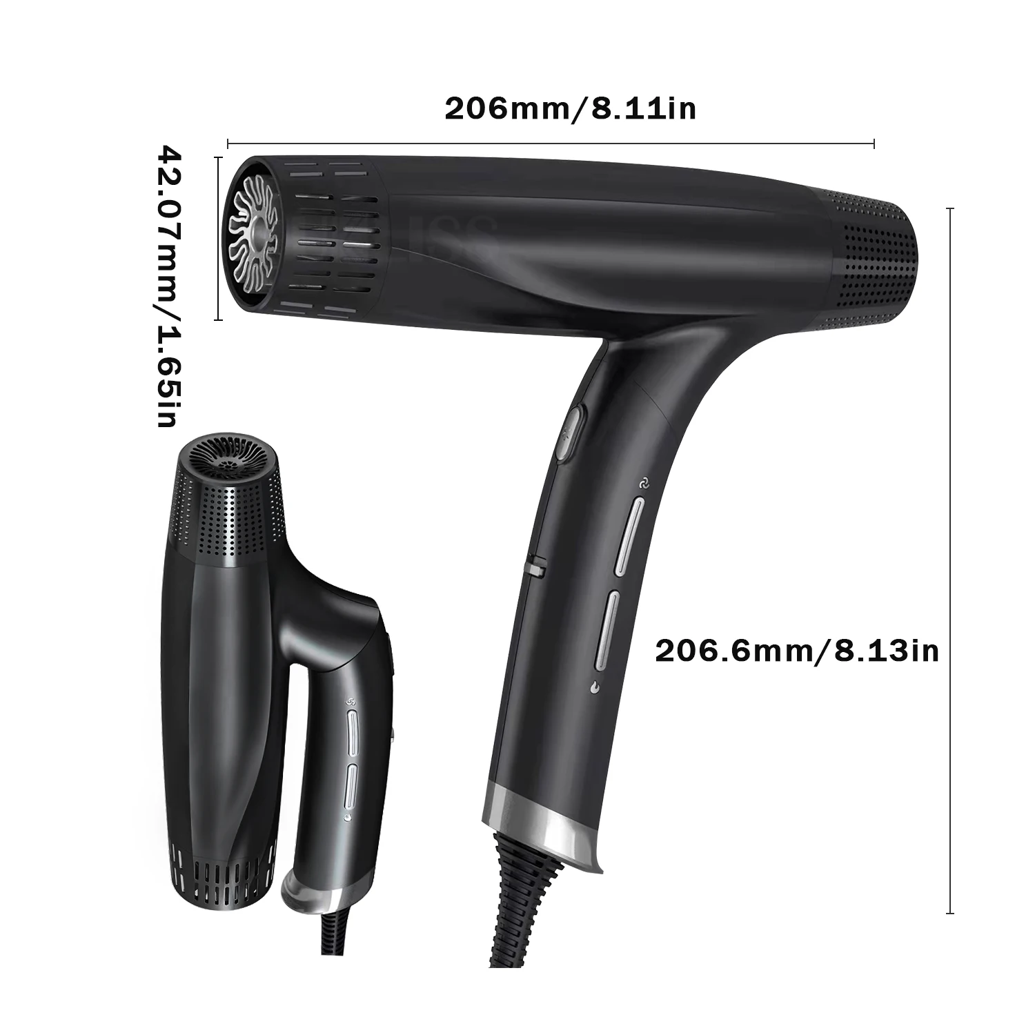 2023 Top Quality 1800W Fast-Drying Hair Dryer For Home Travel Professional Salon Ionic Hair Dryers  Hot Cold Wind Dryer enlarge