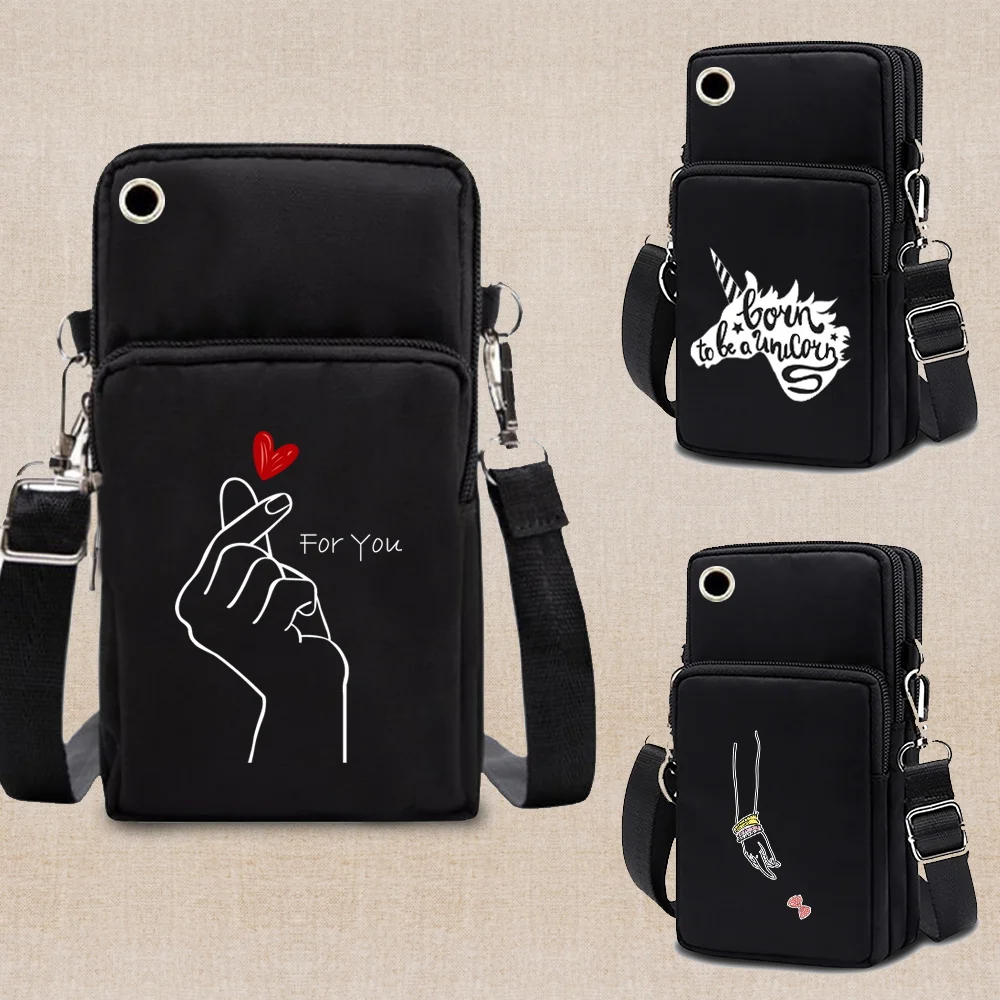 Женские сумки для женщин 2022 женские через плечо с белым рисунком кошелек клатч