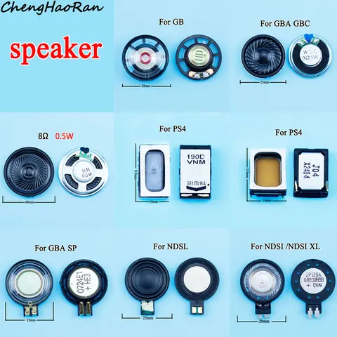 Сменные внутренние динамики для GB GBA GBC GBA SP для NDSL /NDSi LL XL для PS4, 2 шт., 0,5 Вт, 1 Вт