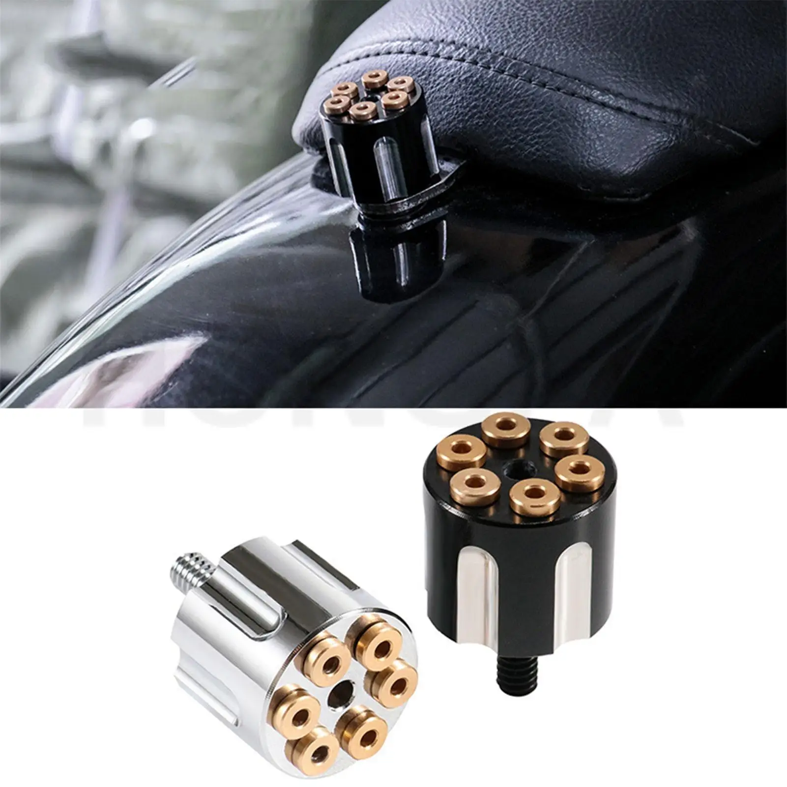 

Motorcycle Seat Bolt Screw Mount Knob Cover for Harl-ey Sportster Dyna Fat-boy Road King Softail Street Bob 1996-2021