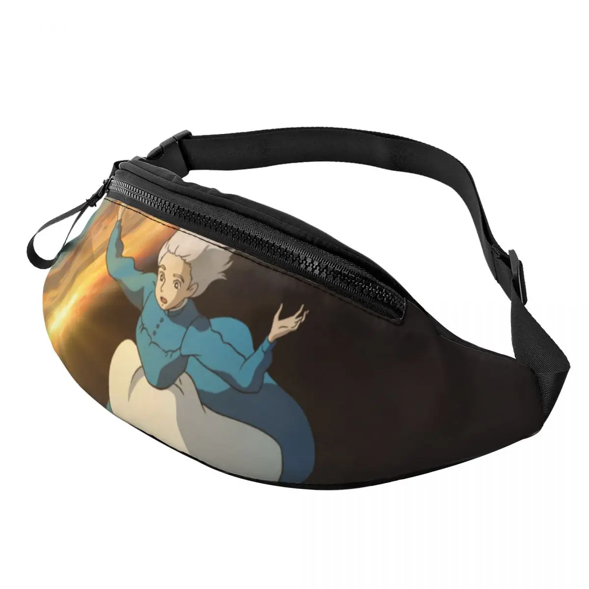 

Sophie Falling Down Waist Bag Howls Moving Castle Climbing Woman Waist Pack Polyester Picture Bag