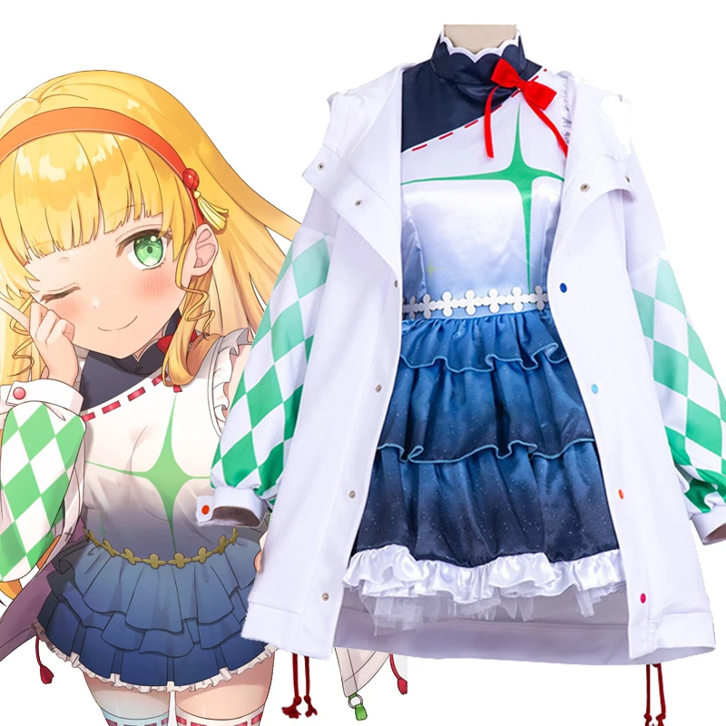 

Anime LoveLive SuperStar Cosplay Heanna Sumire Costume Women Girls Coat Dress Bow Outfit Halloween Carnival Party Suit