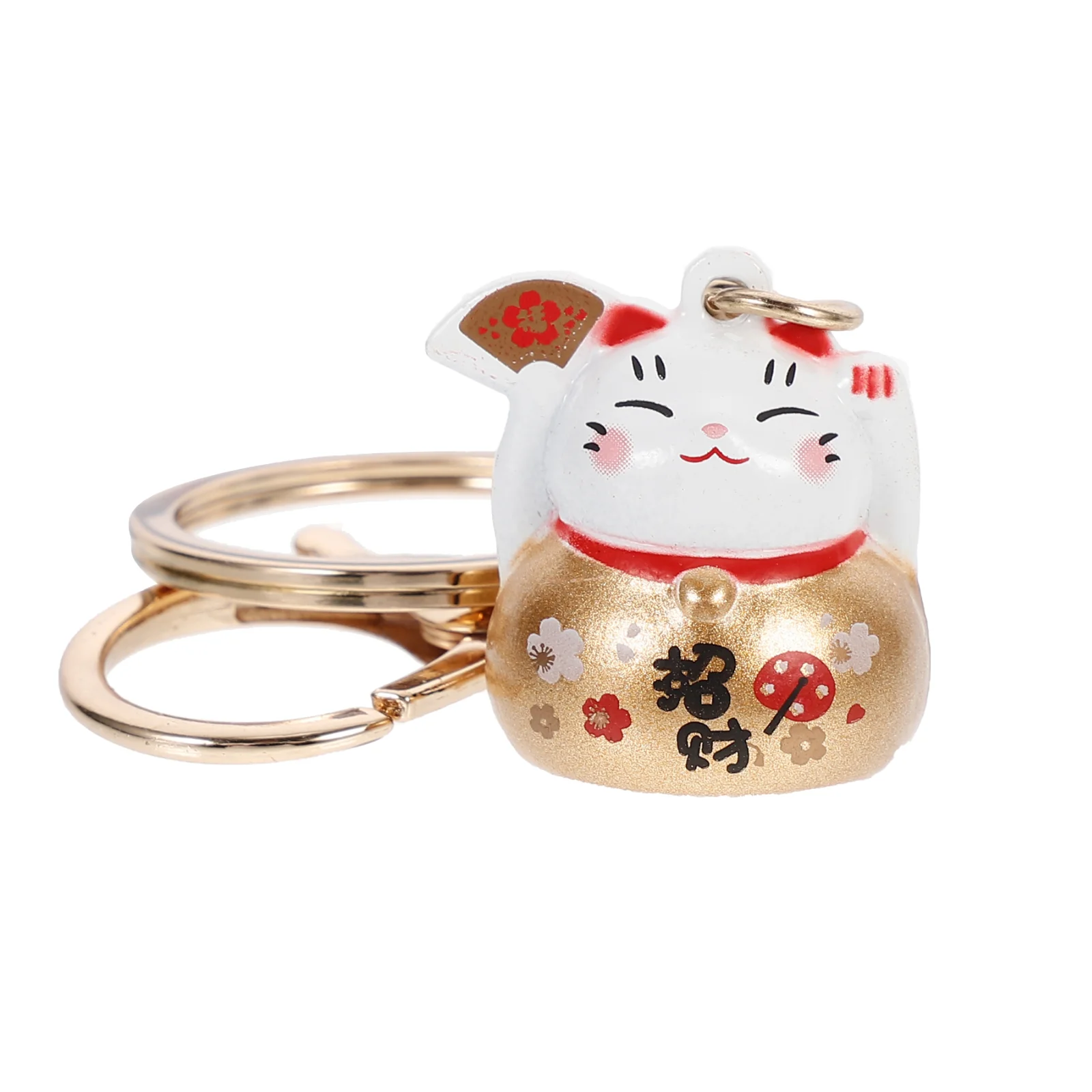 

Cat Keychain Lucky Fortune Key Pendant Japanese Neko Keychains Ornament Maneki Car Keyring Ring Purse Animal Charms Charm Wealth