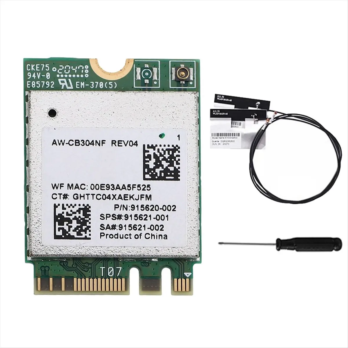 Фото A99X AW-CB304NF RTL8821CE WiFi-карта + антенна, двухдиапазонная 2,4G/5G, Bluetooth 4.2, 433 Мбит/с, 802.11AC, беспроводная сетев №3