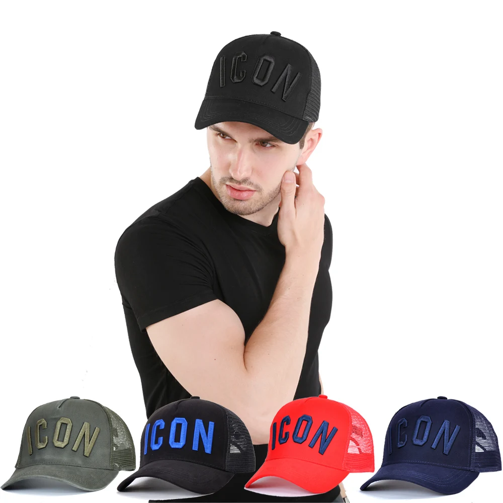 

New Dsquared2 Brand Baseball Cap Men's Women's Fashion Casual Cotton DSQ Embroidery High Quality Breathable Beach Sun Hat D34