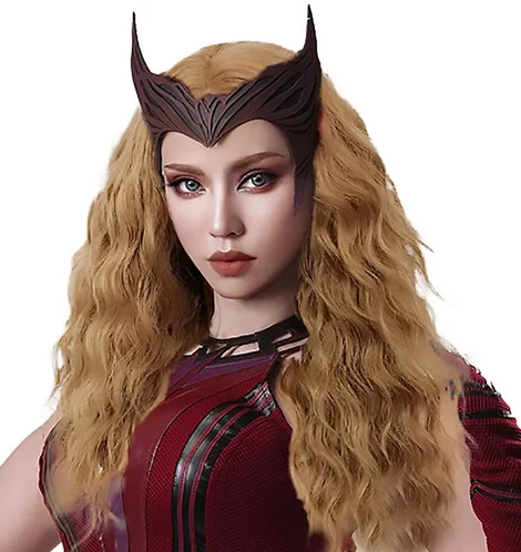 Женский длинный волнистый парик ведьмы блонд кудрявый аксессуары для косплея