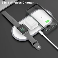 3 in1 wireless charger for iphone 12 13 pro x xs max xr for apple watch 5 4 3 2 airpods pro fast charger stand for samsung s10