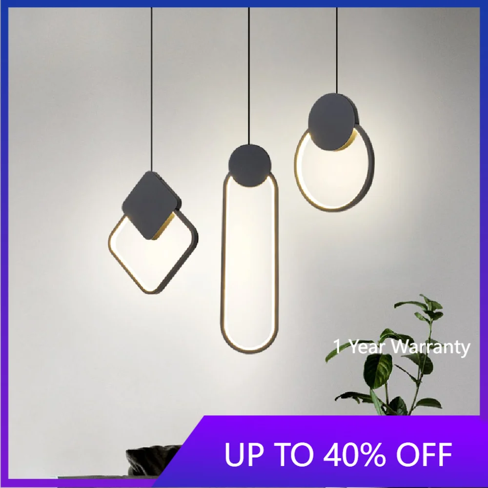 

Modern LED Pendant Light Indoor Lighting for Bedside Bedroom Living Dining Room Study Hanging Lamp For Home Decoration