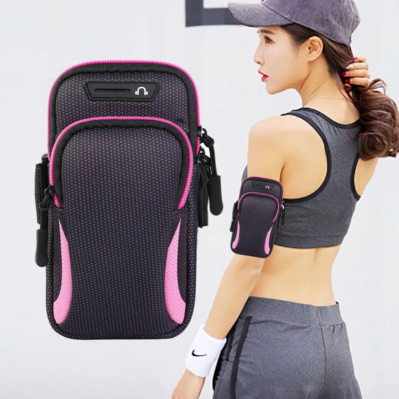 Armband Sport Bag Phone Case For Running Arm Phone Holder Sports Mobile Bag Hand for Smartphones Under 6.53 inches Armbands Bags