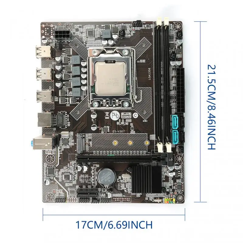 

Комплект материнской платы X79 LGA 2011 с комплектом Xeon E5 2650 V2, процессор и память 2x4 ГБ = 8 Гб DDR3 ECC ОЗУ ATX NVME M.2 USB 3,0 2023