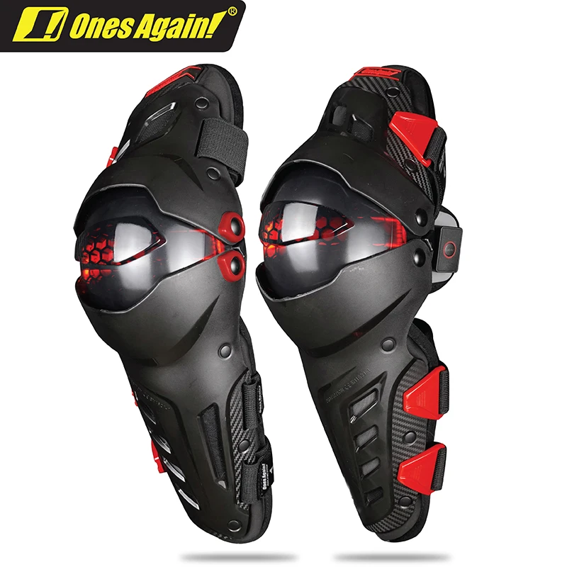 Ones Again! KP03 Motorcycle LED Lighting Knee Guards Rider Protector Four Seasons CE Riding Moto Equipment for Men Knee Pads