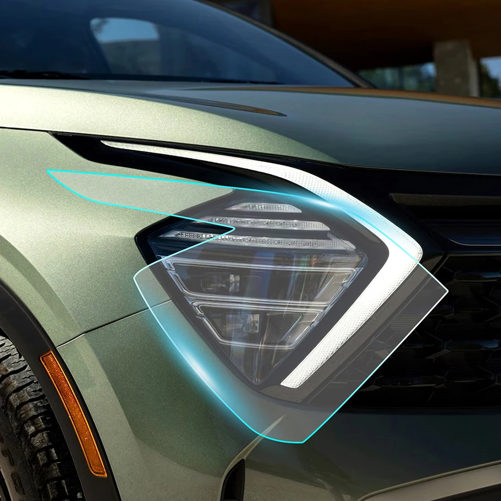 Прозрачная пленка для передней фары заднего вида KIA Sportage 2023 2024