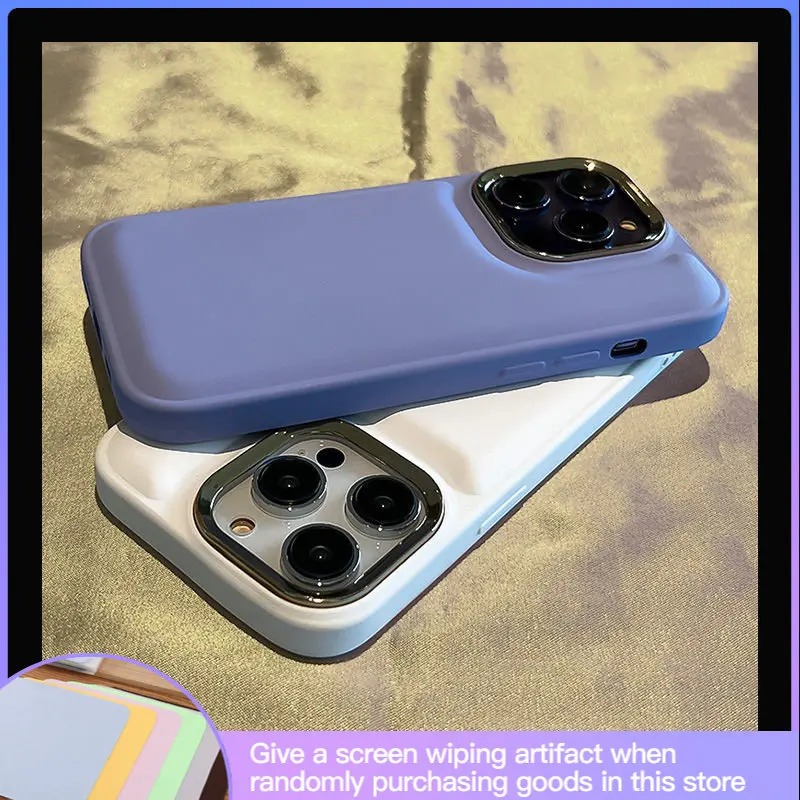 

Матовый Силиконовый чехол для телефона премиум-класса подходит для IPhone14 14promax 13Promax 12Promax 12Pro 13 модный противоударный и противоударный